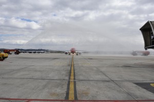 Bautizo aerolínea Norwegian en el Aeropuerto de Madrid-Barajas